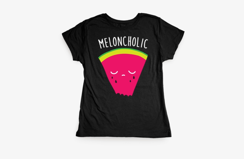 Meloncholic Watermelon Womens T-shirt - T-shirt, transparent png download
