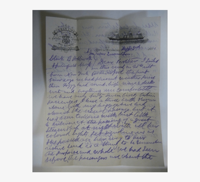 Letter To Charles Holbrook - Letter, transparent png download