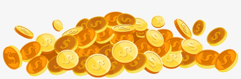 Smg Gaming Coin - Gold Coins Vector Png, transparent png download