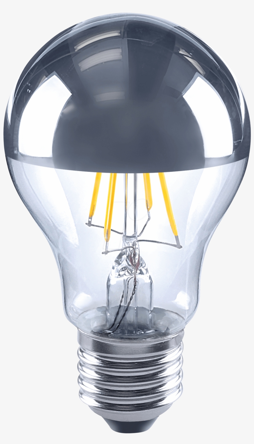 Led Light Bulb Shape, Filament, 5 W, Mirror Head Telesound - Led Light Bulb Shape, Filament, 6 W, Mirror Head -, transparent png download