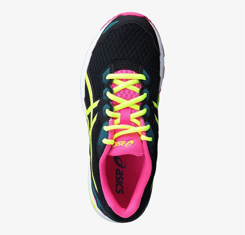 Gt 1000 5 Gs Black/safety Yellow/pink Glow - Running Shoe, transparent png download