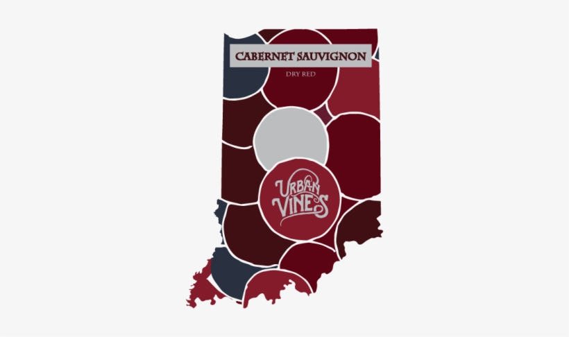 Cabernet Sauvignon Front Label - Indiana, transparent png download
