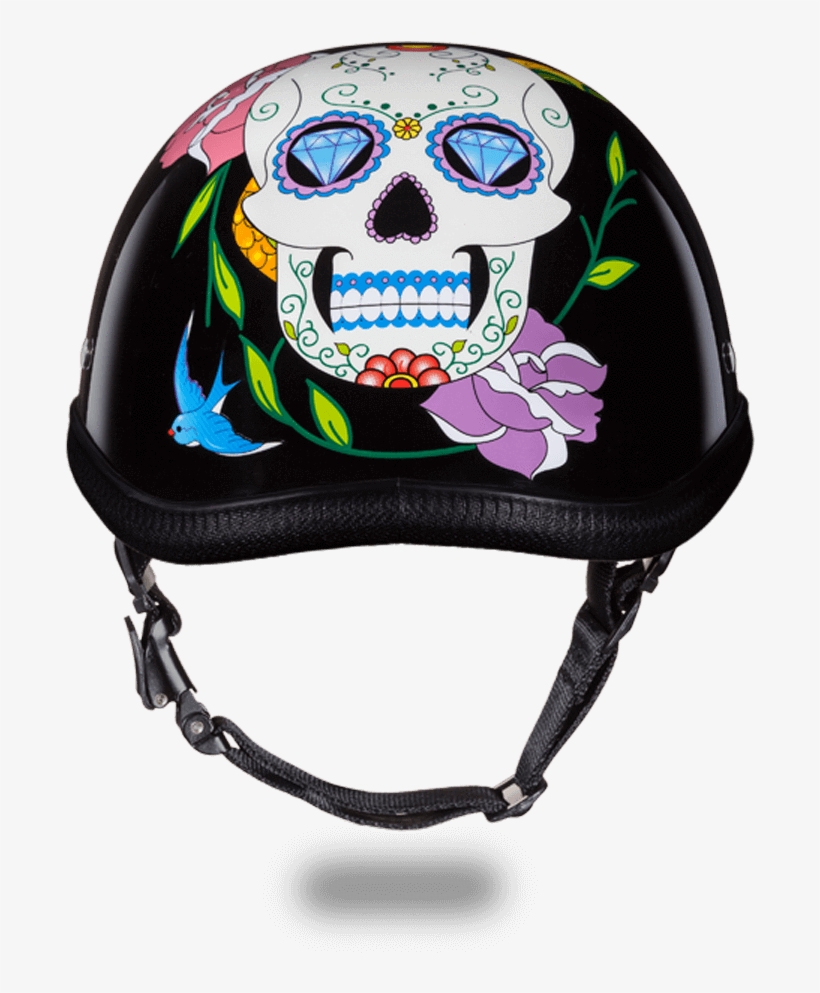 Eagle Style With Diamond Sugar Skull Novelty Motorcycle - Daytona Helmets Eagle- W/ Diamond Skull 2xl, transparent png download