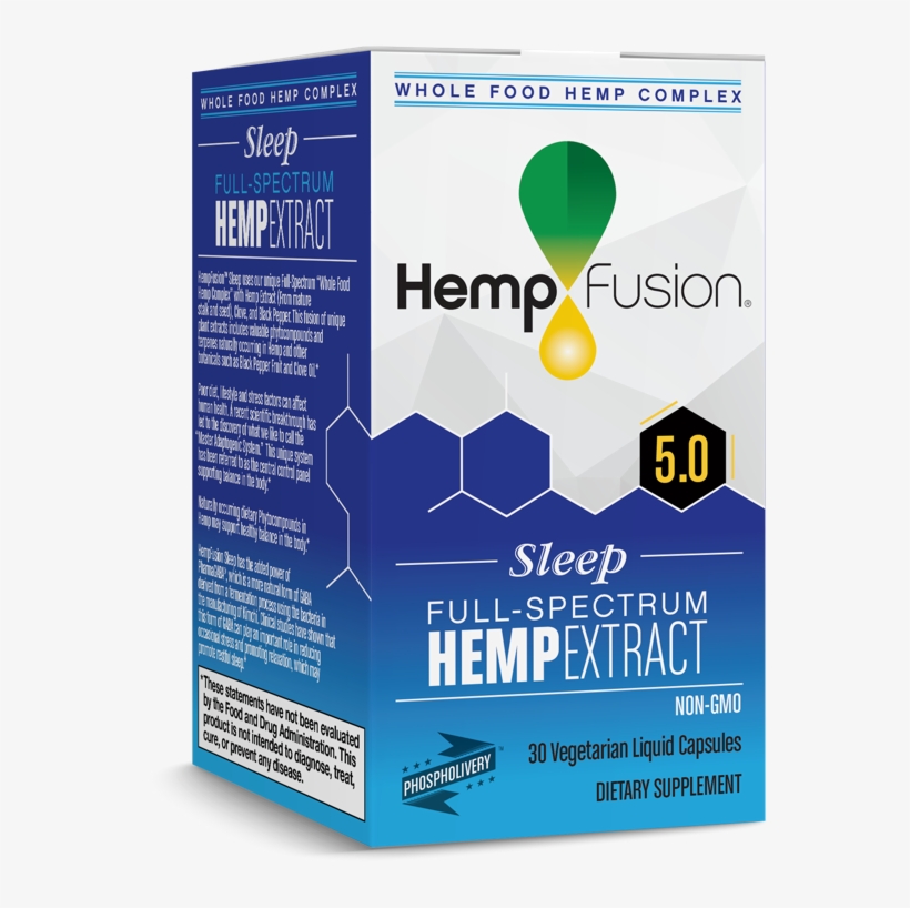 Hempfusion Sleep Hemp Extract Carton - Food, transparent png download