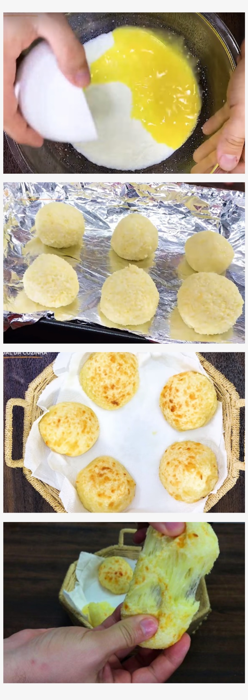 Pão De Queijo Com Massa De Tapioca Salve Este Pin Amorne - Deviled Egg, transparent png download