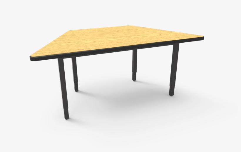 Trapezoid Lobo Table With Laminate Top Big Paw Adjustable - Coffee Table, transparent png download