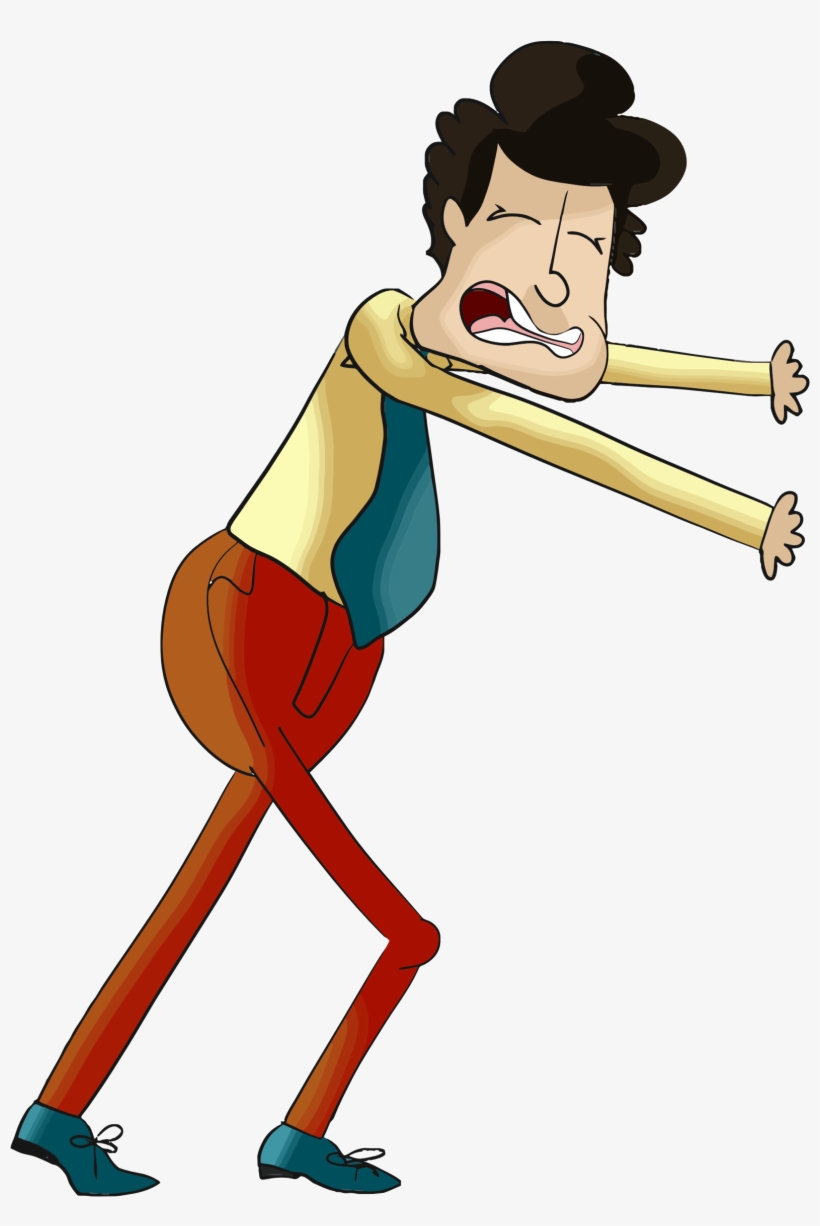 This Free Icons Png Design Of Cartoon Man Pushing Transparent PNG ...