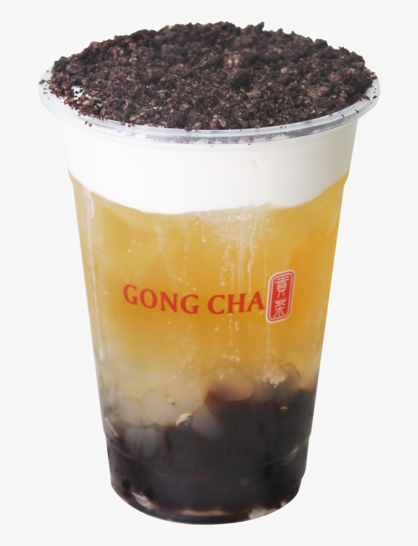 Panda Milk Foam Green Tea W/ Oreo - Gong Cha Milk Foam Green Tea, transparent png download