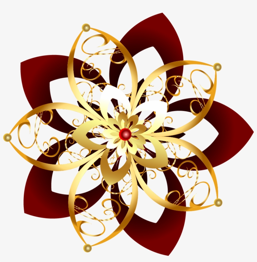 Dios - - Transparent Golden Flowers, transparent png download