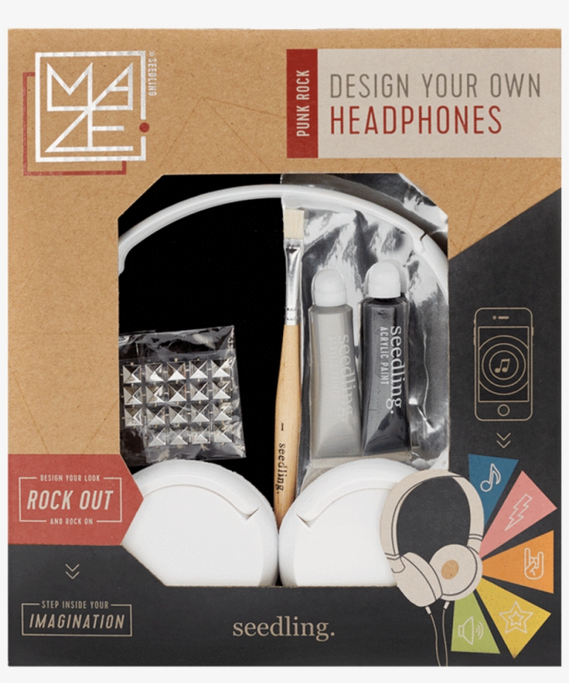 Punk Rock Headphones - Design Your Own Headphones (punk Rock) - Craft Kit, transparent png download