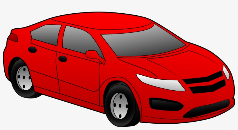 Speeding Car Clipart Free - Car, transparent png download