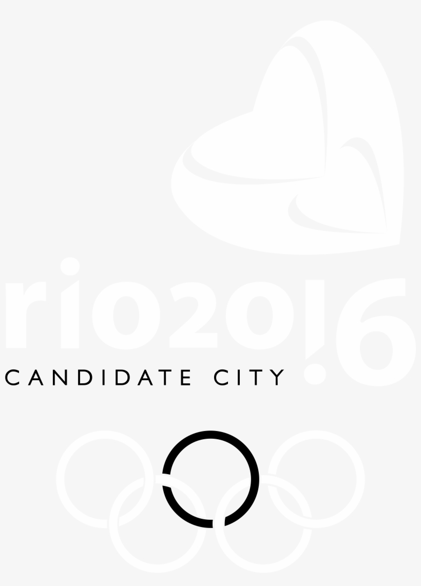 Rio 2016 Candidate City Logo Black And White - Circle, transparent png download
