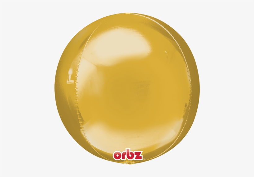 Esfera Dorada Png - 18" Orbz Gold - Mylar Balloons Foil, transparent png download