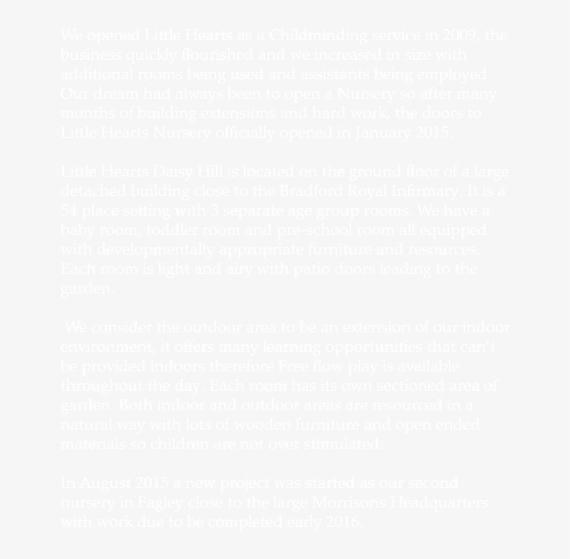 We Opened Little Hearts As A Childminding Service In - Business, transparent png download