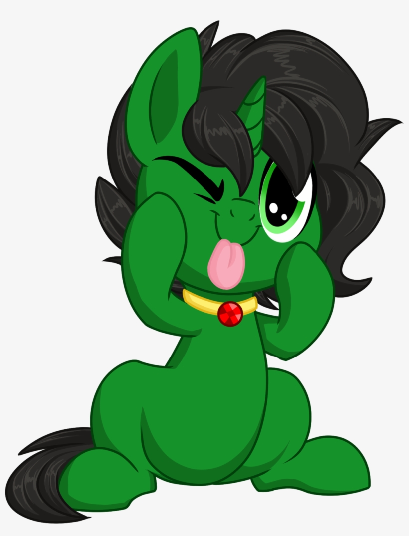 Kellythedrawinguni, Blep, Chibi, Colt, Jewelry, Male, - Cartoon, transparent png download