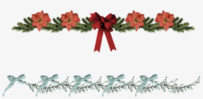 Christmas Border Png Christmas Border Poinsettia Free - Christmas Border, transparent png download