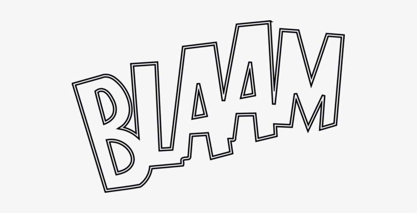 Onomatopoeia Black And White Comics Computer Icons - Onomatopoeia Black And White, transparent png download