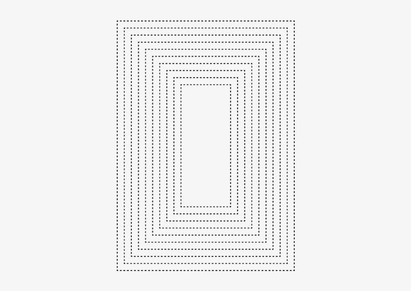 Nini's Things Designer Collection Stitched Borders - Monochrome, transparent png download