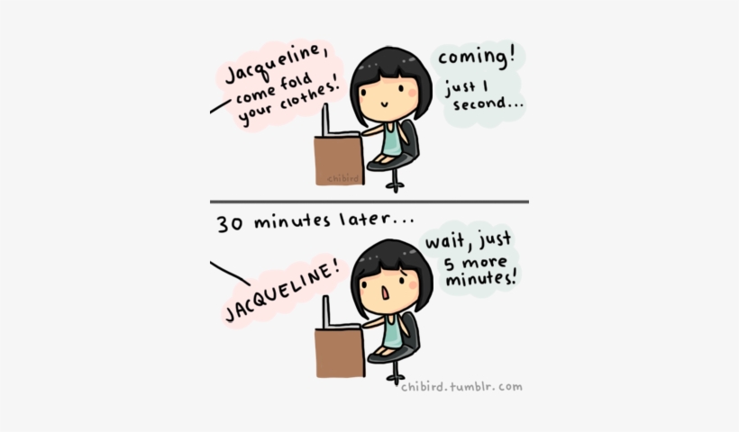 It Takes A Few Minutes To Tear My Sister Away From - Cartoon, transparent png download