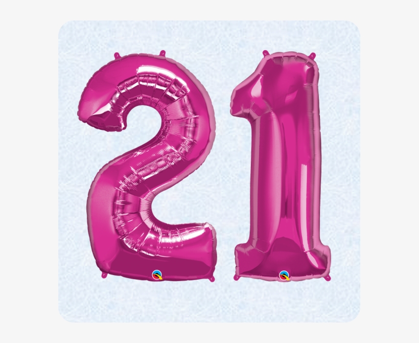 Balloons And Party Supplies - Number 2 Foil Balloon, Magenta, transparent png download