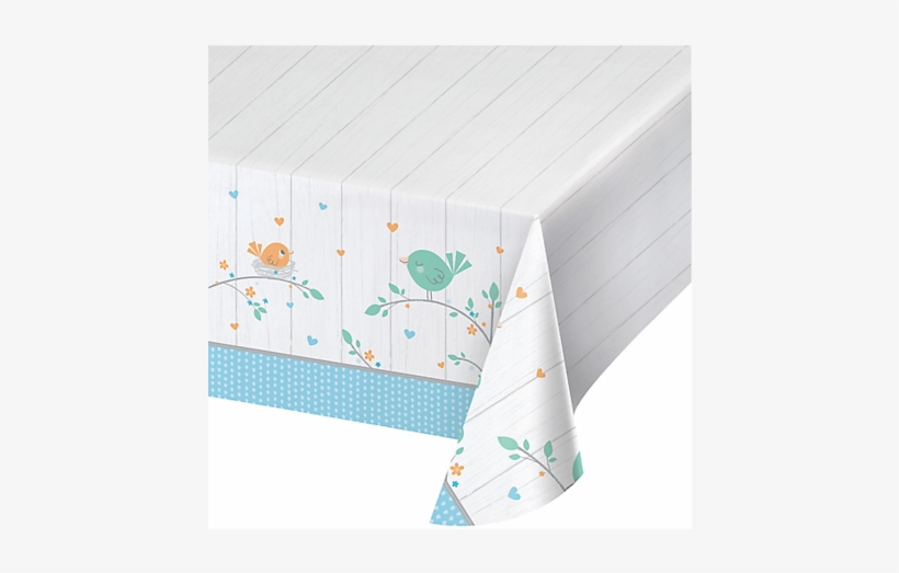 Hello Baby Boy Shower Table Cover 54"x 102" - Tablecloth, transparent png download