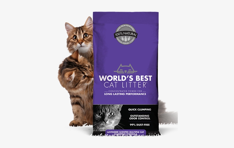 Lavender Scented Multiple Cat Clumping - World's Best Cat Litter - Cat Litter Lavender - 7 Lbs., transparent png download
