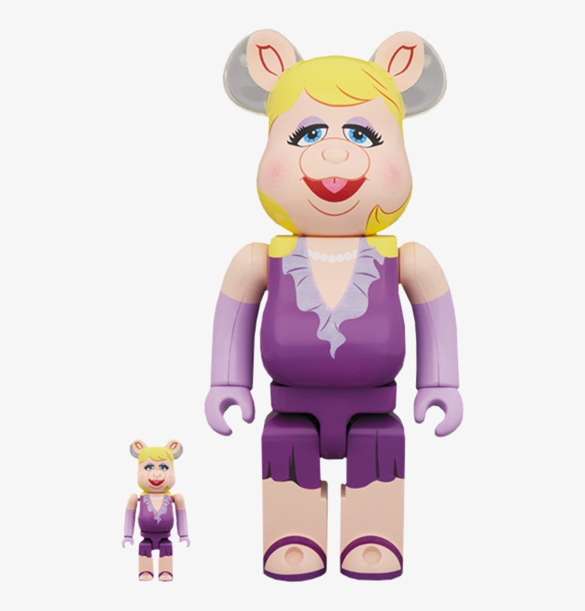 Bearbrick Miss Piggy 100 And 400 Collectible Set - Miss Piggy, transparent png download