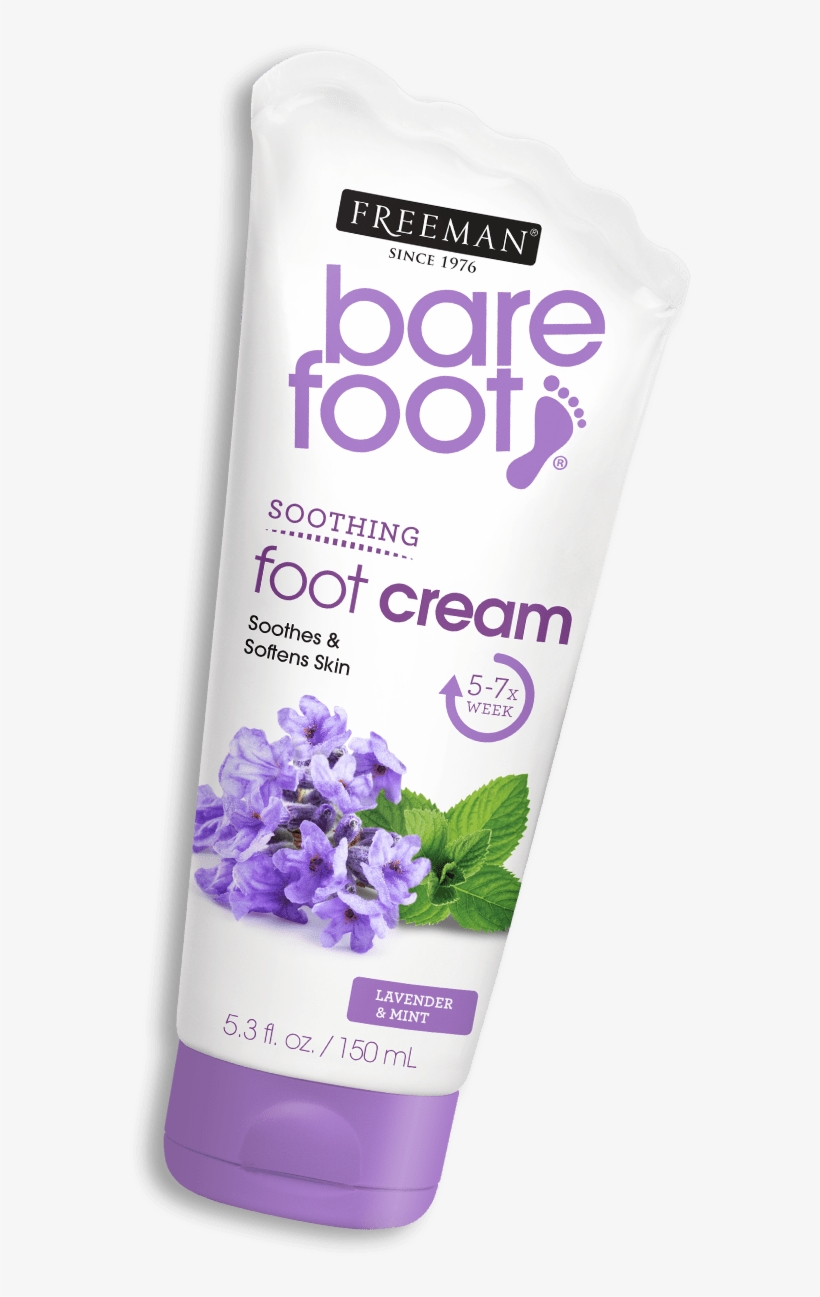 Soothing Foot Cream Lavender & Mint - Freeman Bare Foot Cream Lavender + Mint 5.3 Oz, transparent png download