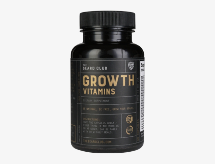Growth Vitamins - Beard Growth Vitamins, transparent png download