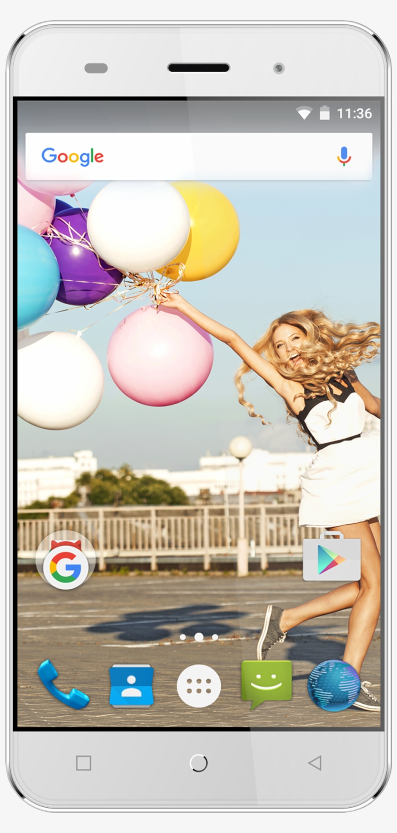 The Orbic Slim Unlocked 5" Android Smartphone Silver - Orbic Screen Protector For Orbic Slim, transparent png download