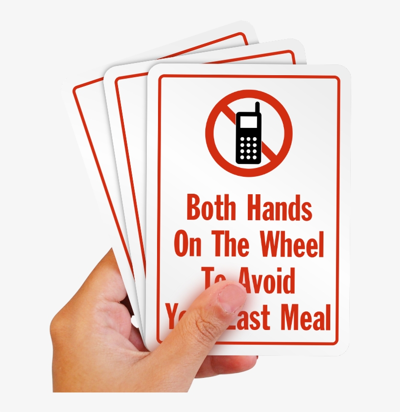 No Cell Phone Label - Cmv Drivers When Youre Distracted Were Impacted Dont, transparent png download
