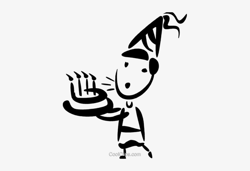 Birthday Boy Blowing Out The Candles Royalty Free Vector, transparent png download