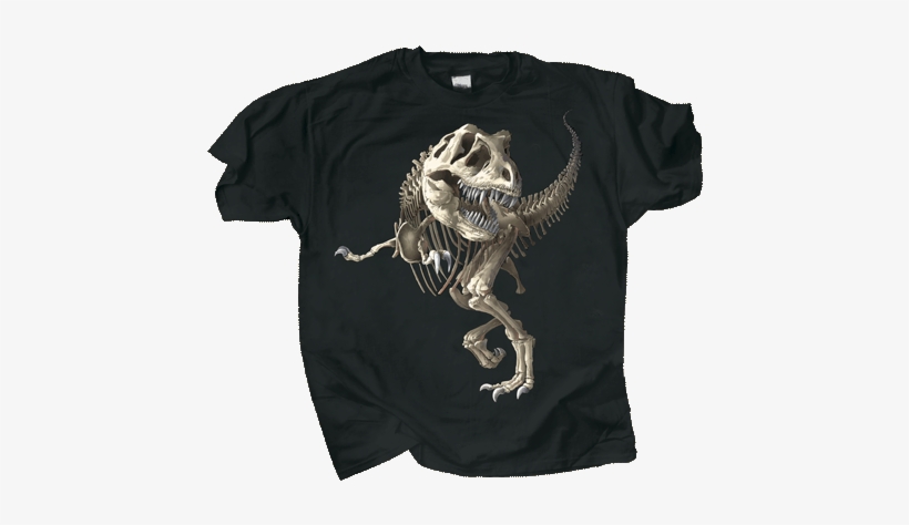 T Rex Skeleton Adult T Shirt - T-rex Skeleton Refrigerator Magnet, transparent png download