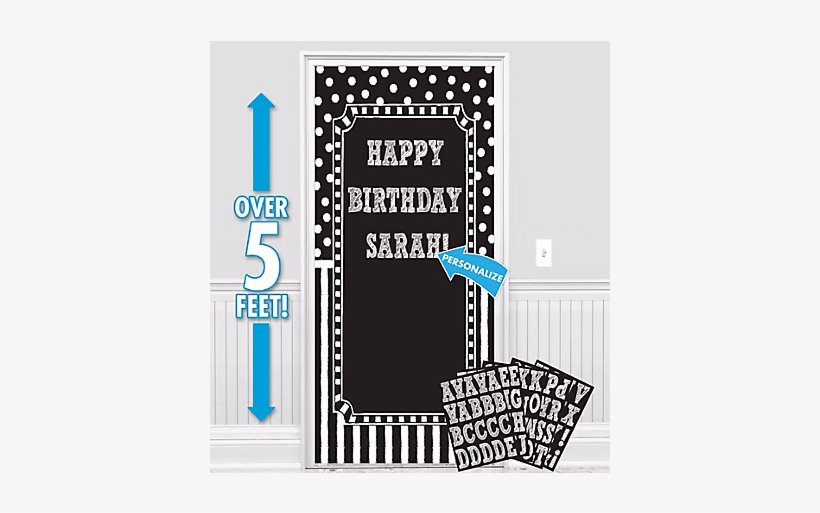 Customizable Door Decoration Kit B&w - Amscan Black & White Personalisable Door Decorating, transparent png download