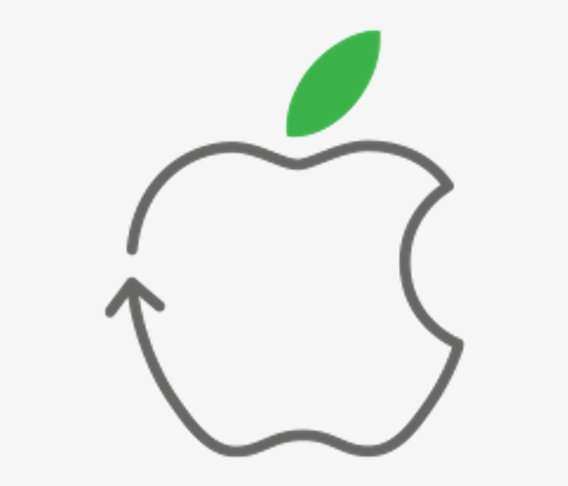 Apple Made Two Announcements About Its Environmental - Apple Reciclaje Logo, transparent png download