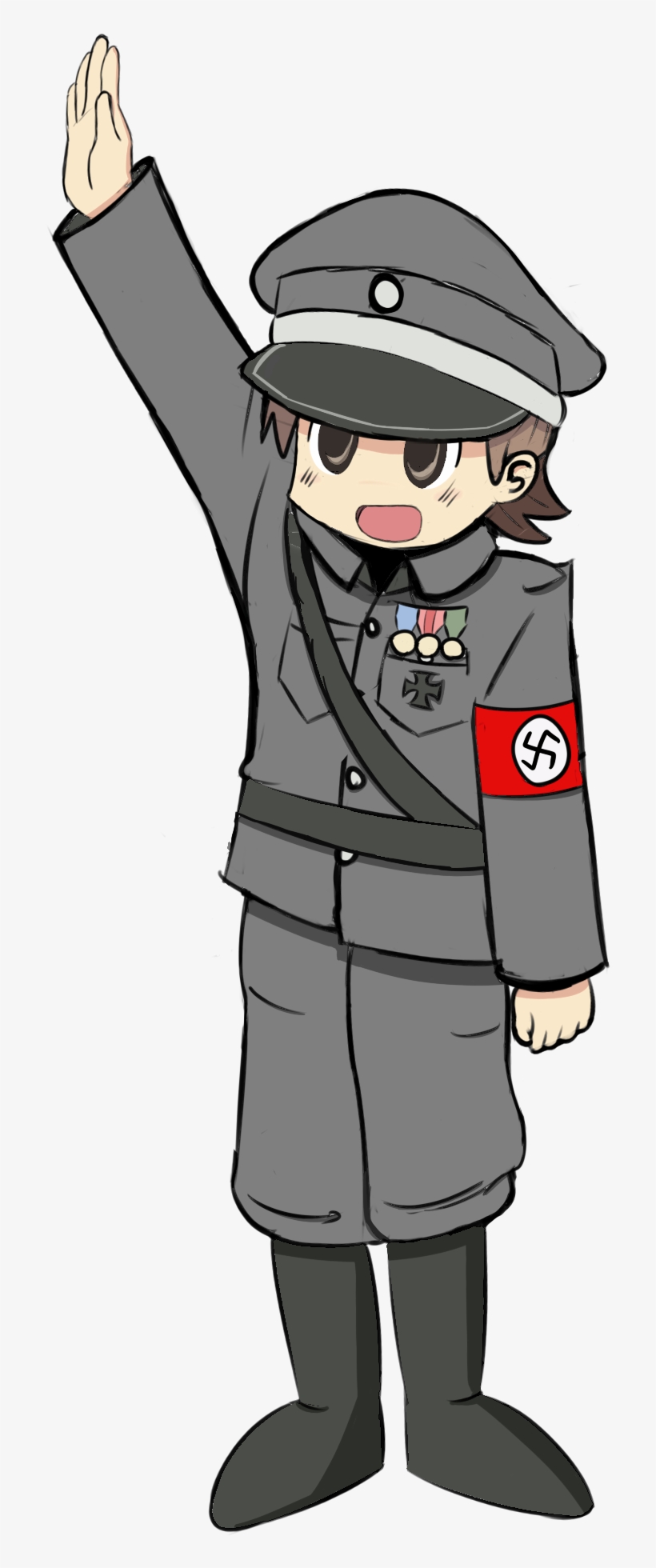 Yuuko Selamat Nazi , - Nichijou Nazi, transparent png download