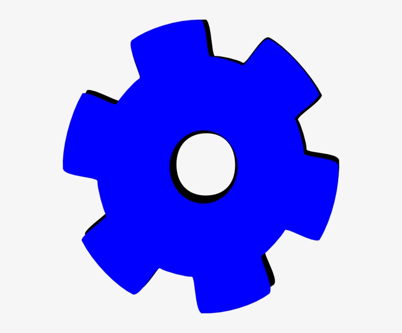Blue Gear Svg Clip Arts 564 X 599 Px, transparent png download