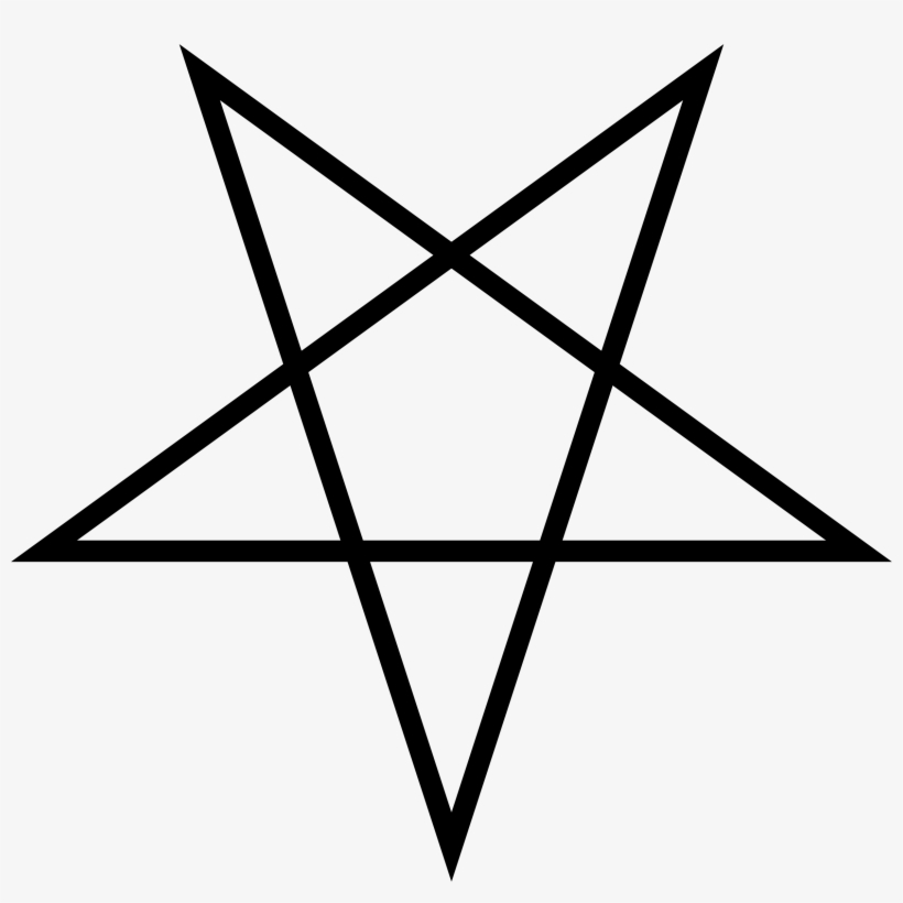 This Free Icons Png Design Of Upside Down Pentagram, transparent png download