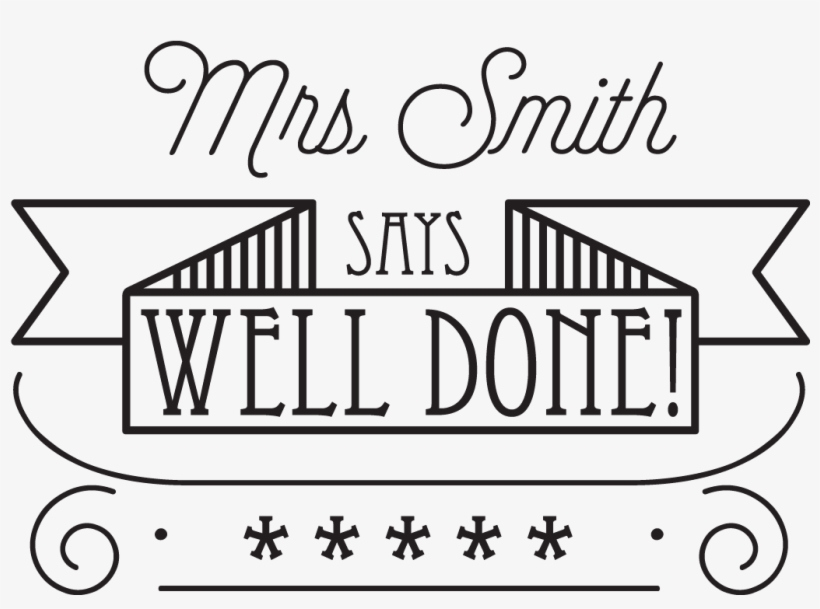 Teacher Well Done Flag Stamp - Teacher, transparent png download
