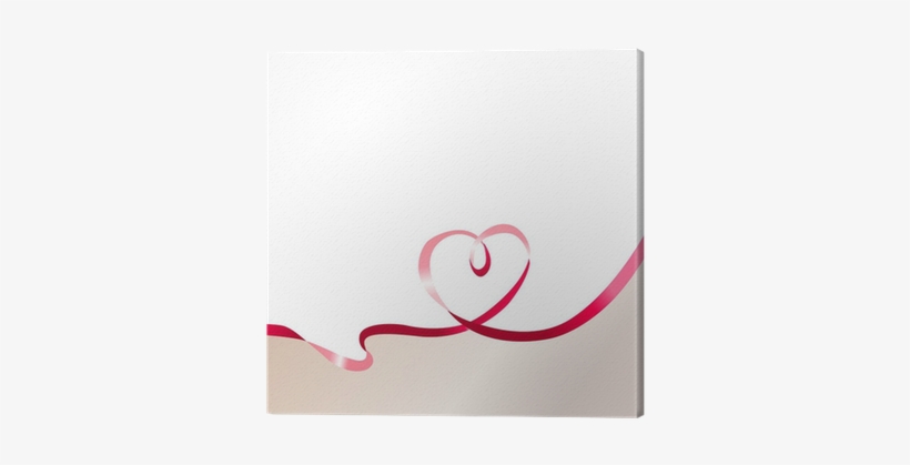 Cuadro En Lienzo El Fondo De La Cinta Roja • Pixers® - Construction Paper, transparent png download