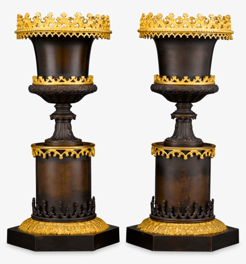 Gothic Two-colour Bronze Urns - Bronze, transparent png download