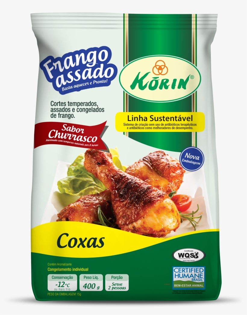 Korin Frango Assado Churrasco Coxas Korin Frango Assado - Frango Korin Churrasco, transparent png download