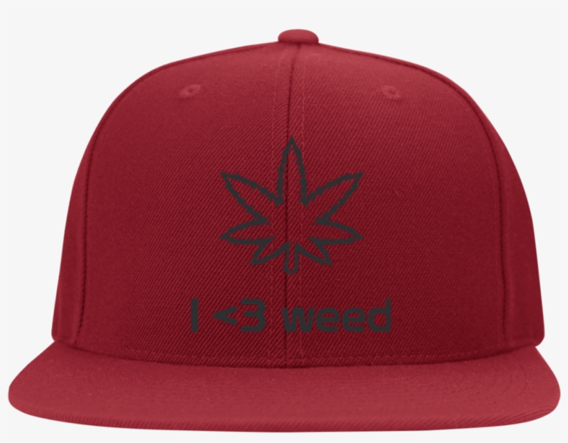 I <3 Weed Flat Bill Cap - Dodge Hellcat 6297f Yupoong Flat Bill Twill Flexfit, transparent png download