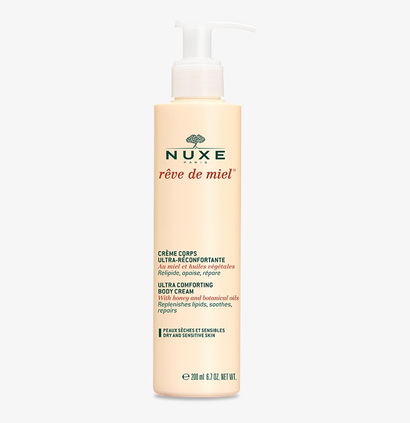 Body Cream - Nuxe Rêve De Miel Ultra Comforting Body Cream 200 Ml, transparent png download