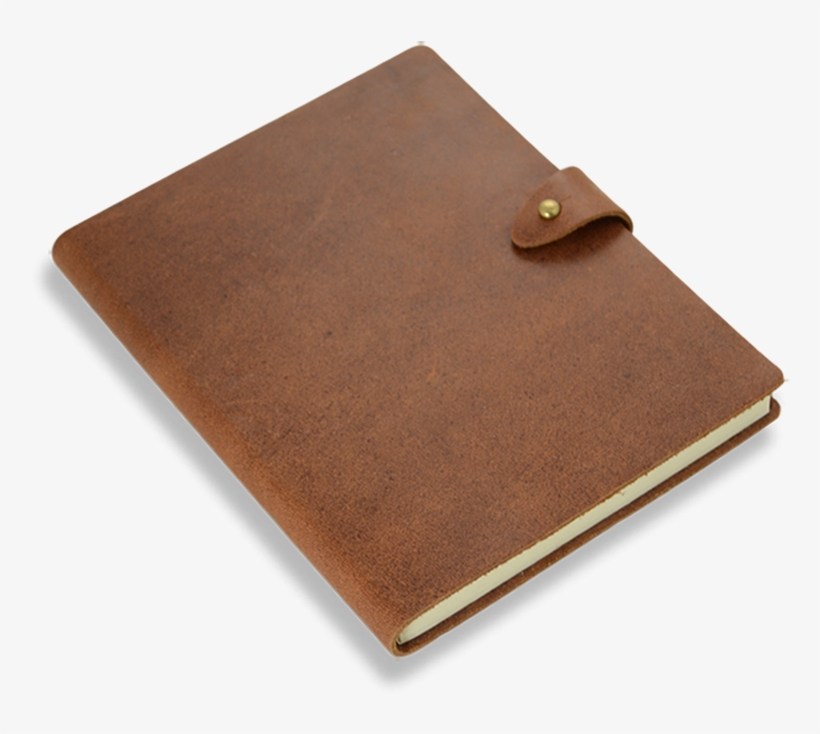 Rustic Leather Lined Notebook - Pavement, transparent png download