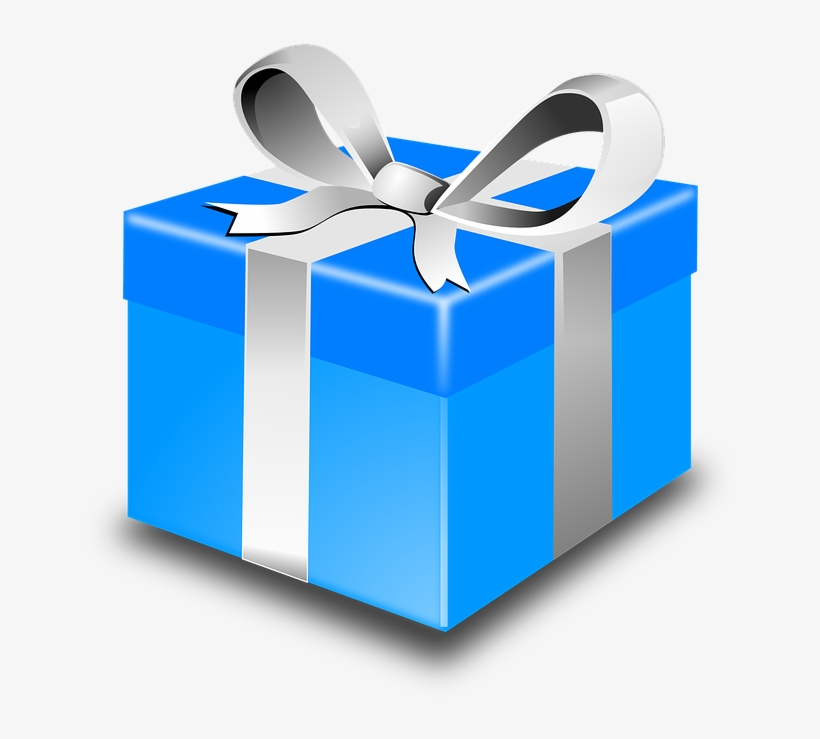 Regalos Cumpleaños Png - Blue Gift Box Vector, transparent png download