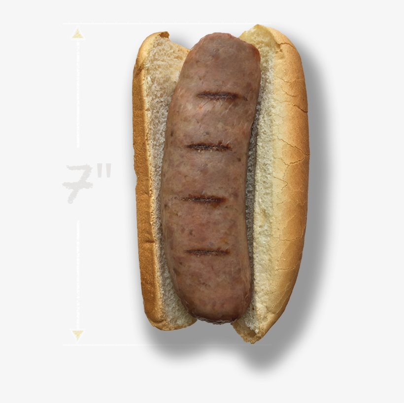 7′ Brat Bun - Hot Dog, transparent png download
