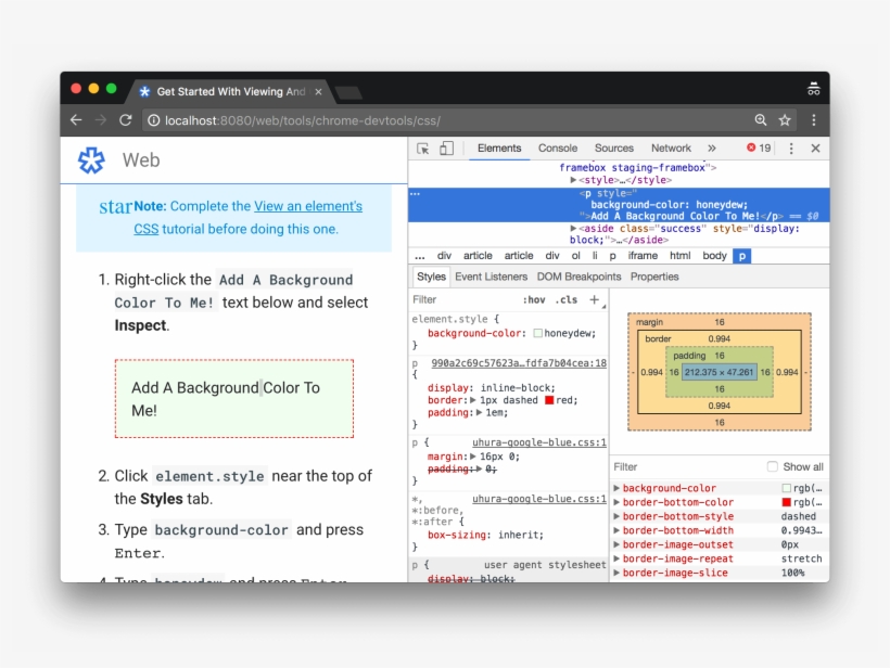 Adding A Css Declaration To The Element Via The Styles - Cascading Style Sheets, transparent png download