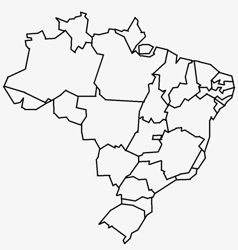 Mapa Do Brasil Preto E Branco Png Brazil Blank Map Transparent Png 945x949 Free Download On Nicepng