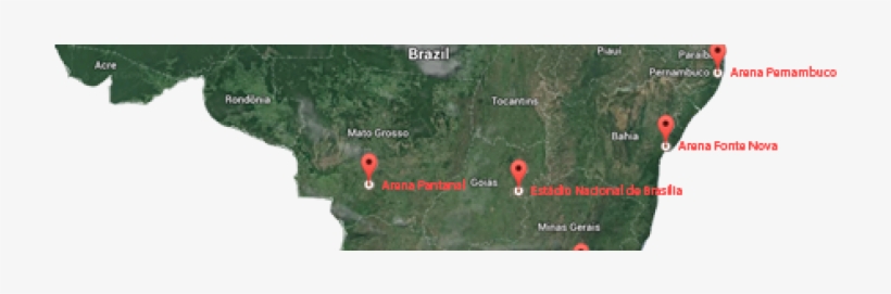 Mapa Do Brasil Com Os Estadios Da Copa Do Mundo Brasil - Resultados Elecciones 2018 Brasil, transparent png download